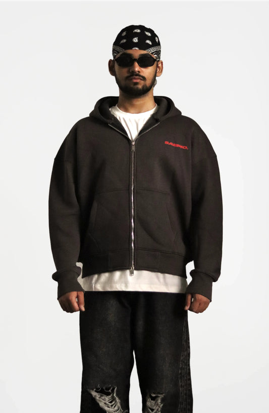 UNSPOKEN ZIPPER GREY