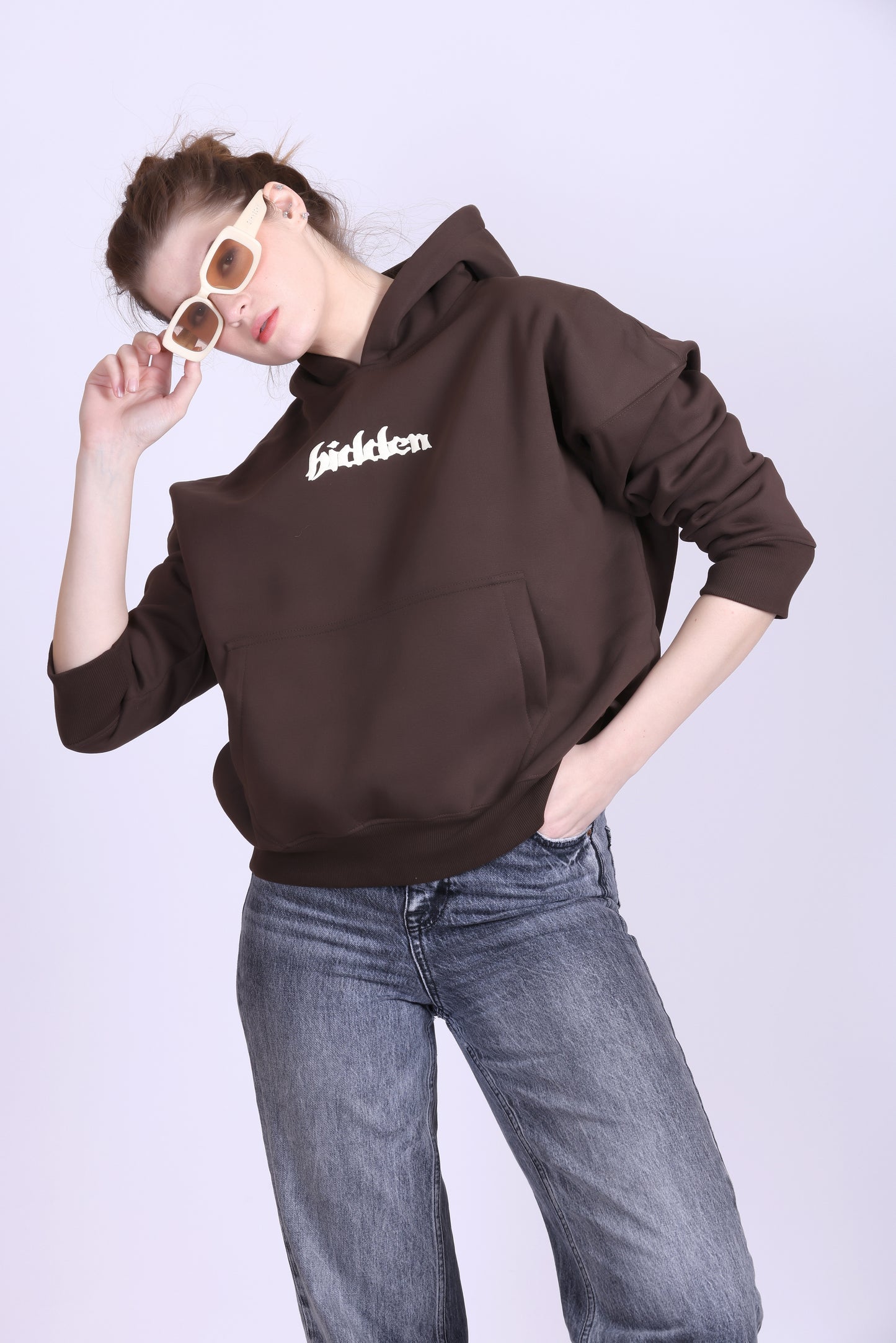HIDDEN CULTURE HOODIE BROWN - SAEPIO