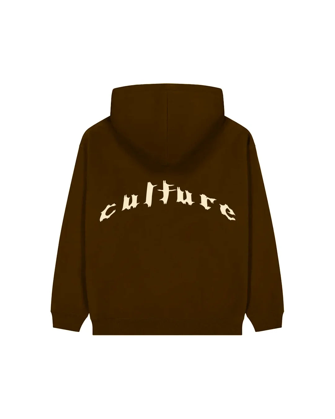 HIDDEN CULTURE HOODIE BROWN - SAEPIO