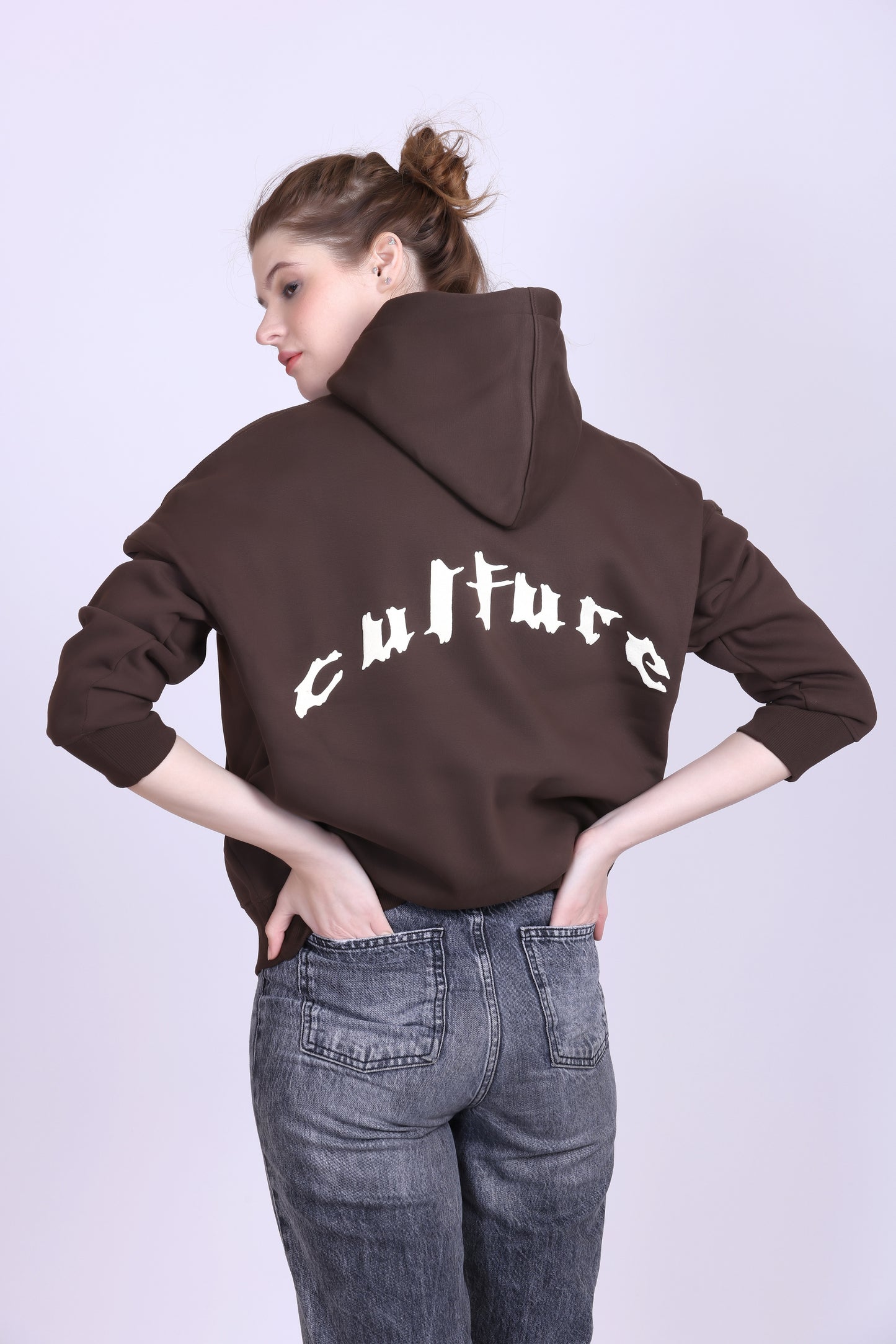 HIDDEN CULTURE HOODIE BROWN - SAEPIO