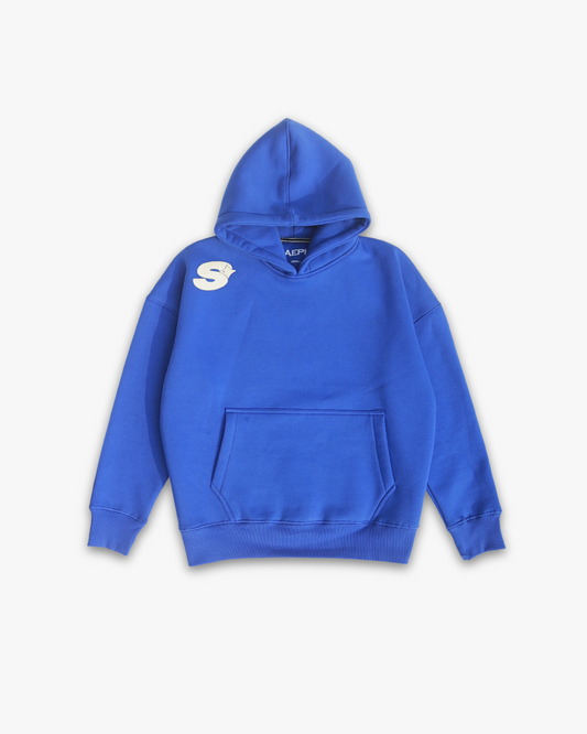 MESSED UP HOODIE BLUE