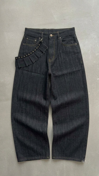 BANDOLIER RAW DENIM ASH GREY