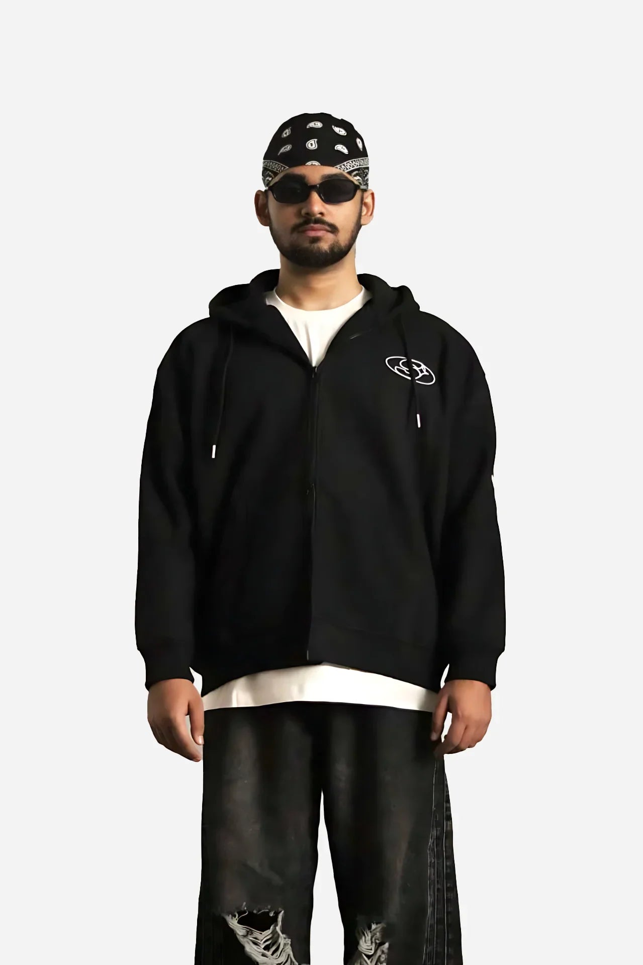 EMBLEM ZIPPER BLACK