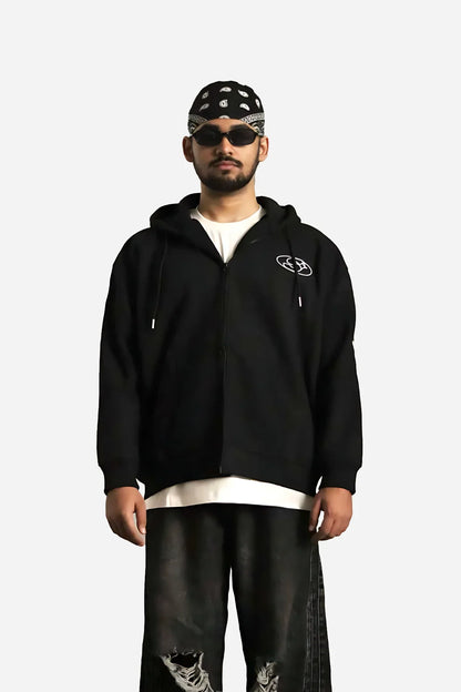 EMBLEM ZIPPER BLACK