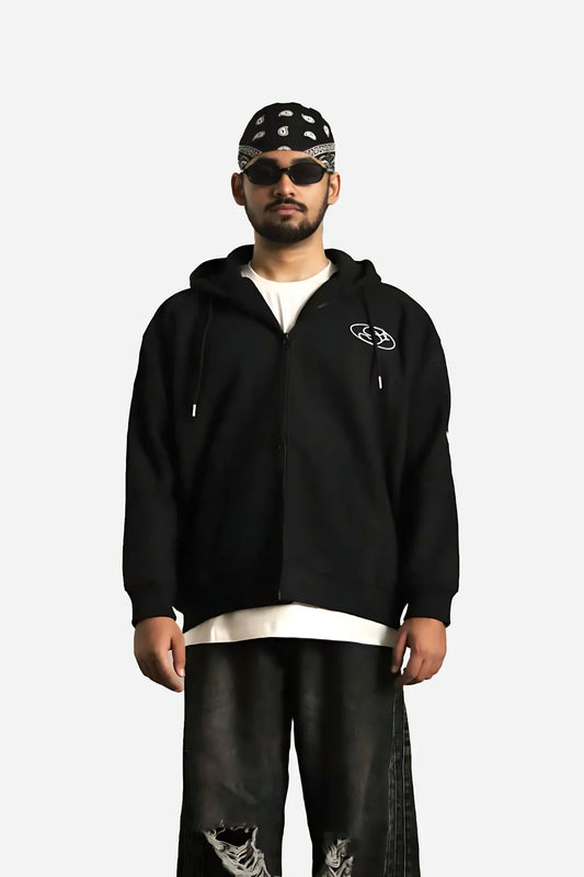 EMBLEM ZIPPER BLACK