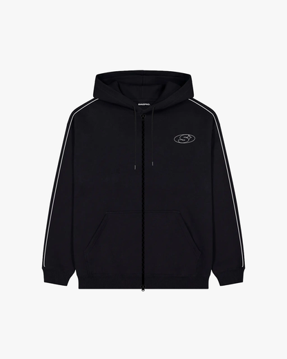 EMBLEM ZIPPER BLACK - SAEPIO